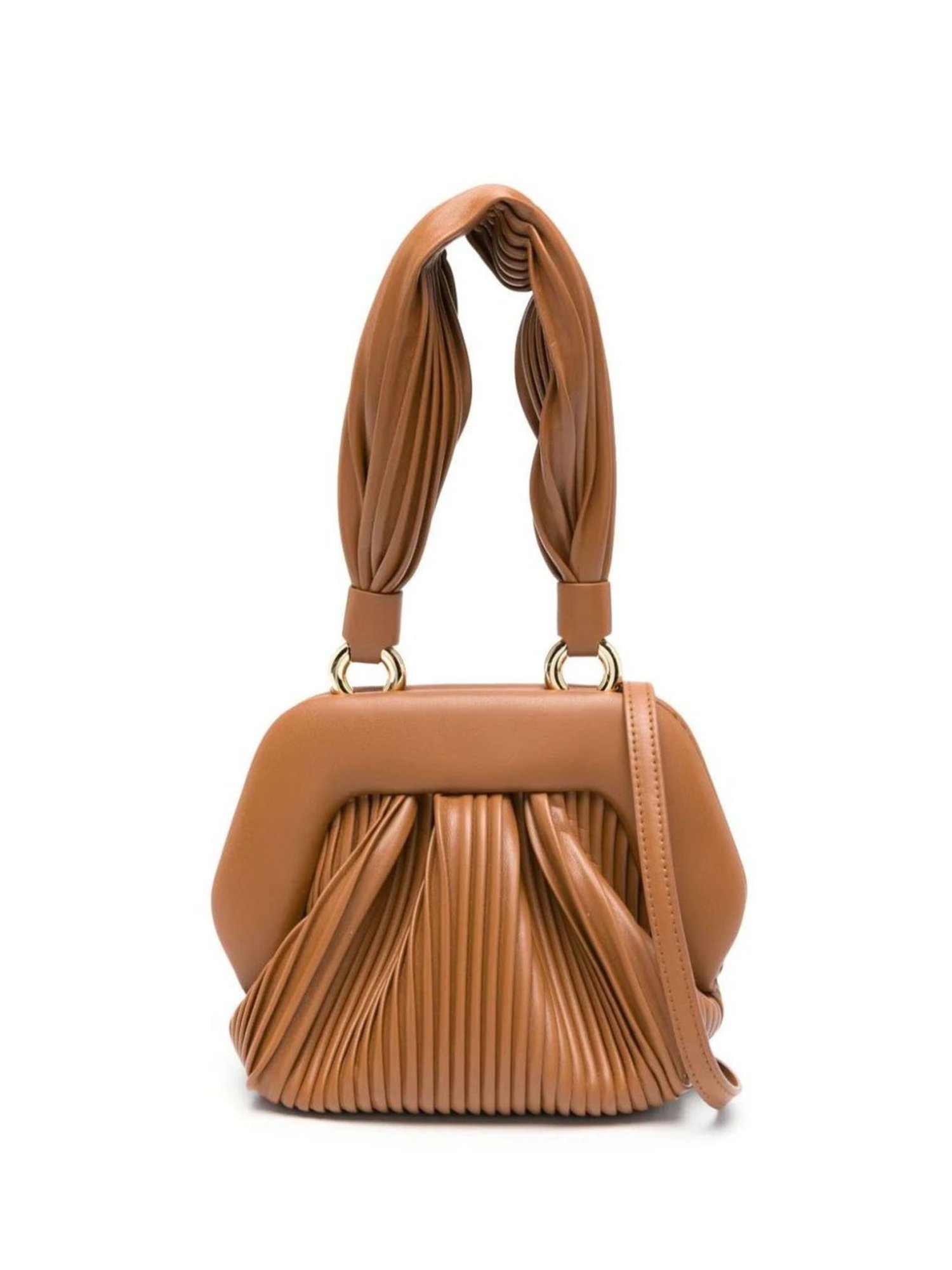 Themoire Toffee Gea Plisse Tote