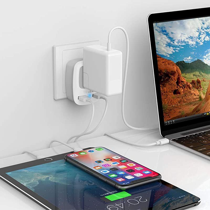 European UK Australia Travel Adapter 3Pack Kit,  International Power Plug 2 USB, Outlet Adaptor for US to Worldwide Europe Spain Iceland Italy Ireland England China, Type C Type G Type I