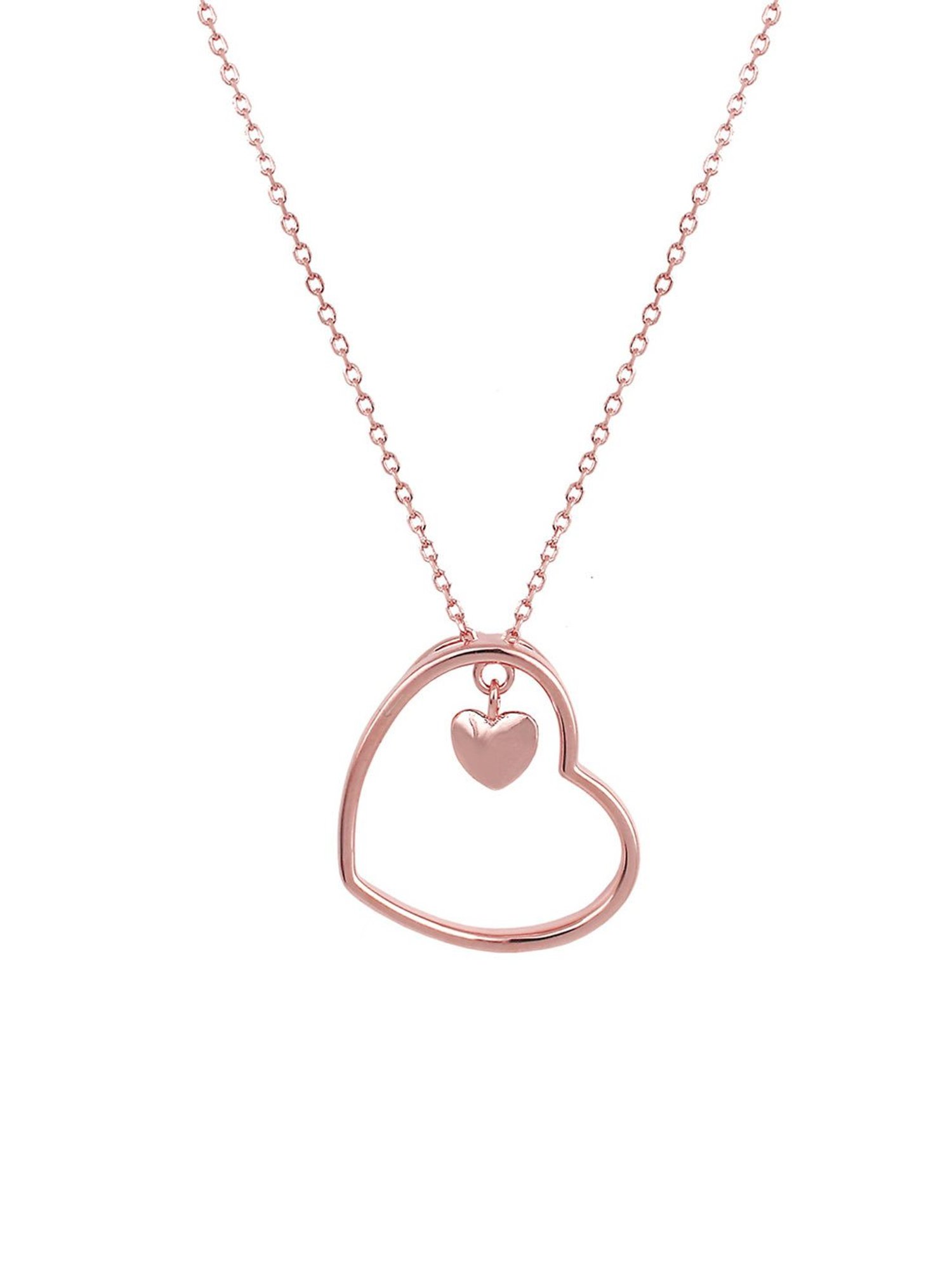 GIVA 92.5 Sterling Silver Anushka Sharma Heart Pendant with Chain