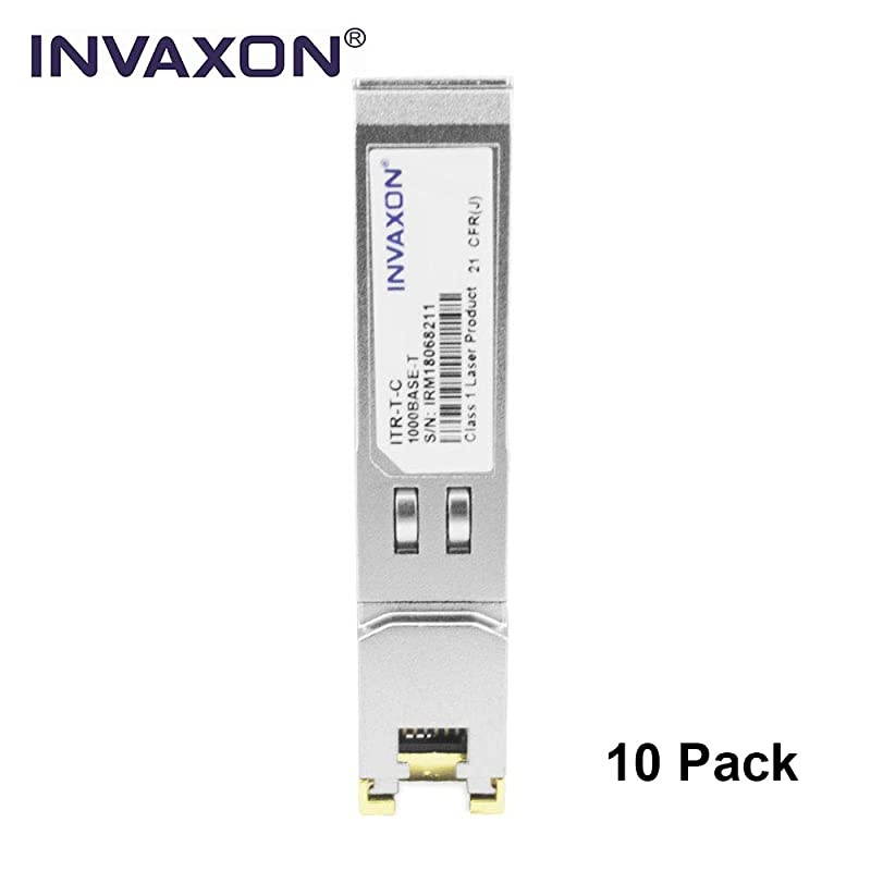 10Pack 100% Compatible for Cisco GLC-T/GLC-TE SFP RJ45 1000BASE-T Module Transceiver Copper SFP TRANSCEIVER Module up to 100m