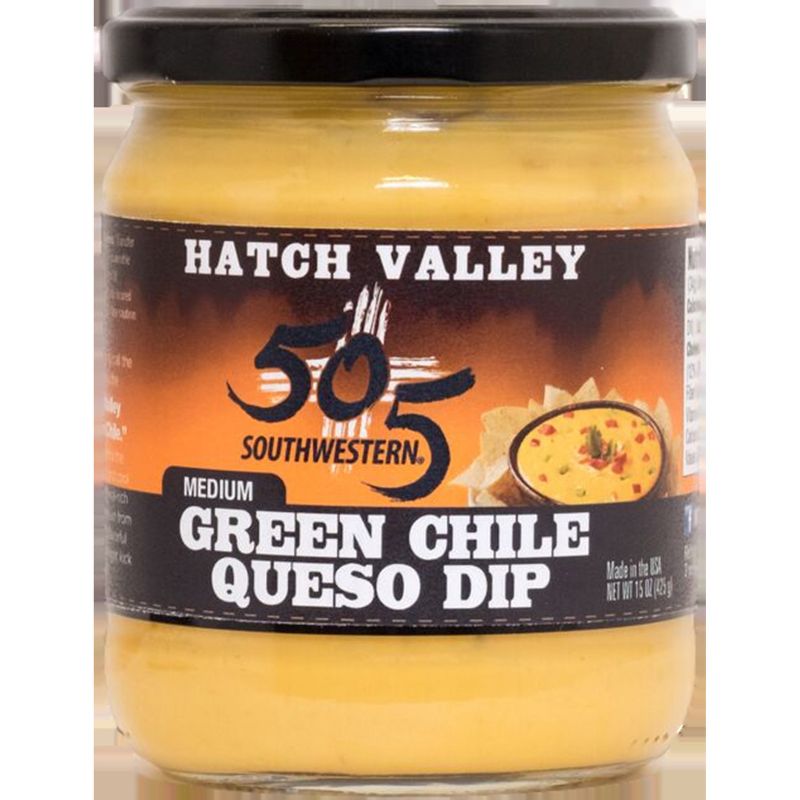 505 Southwestern Hatch Valley Medium Green Chile Queso - 15oz