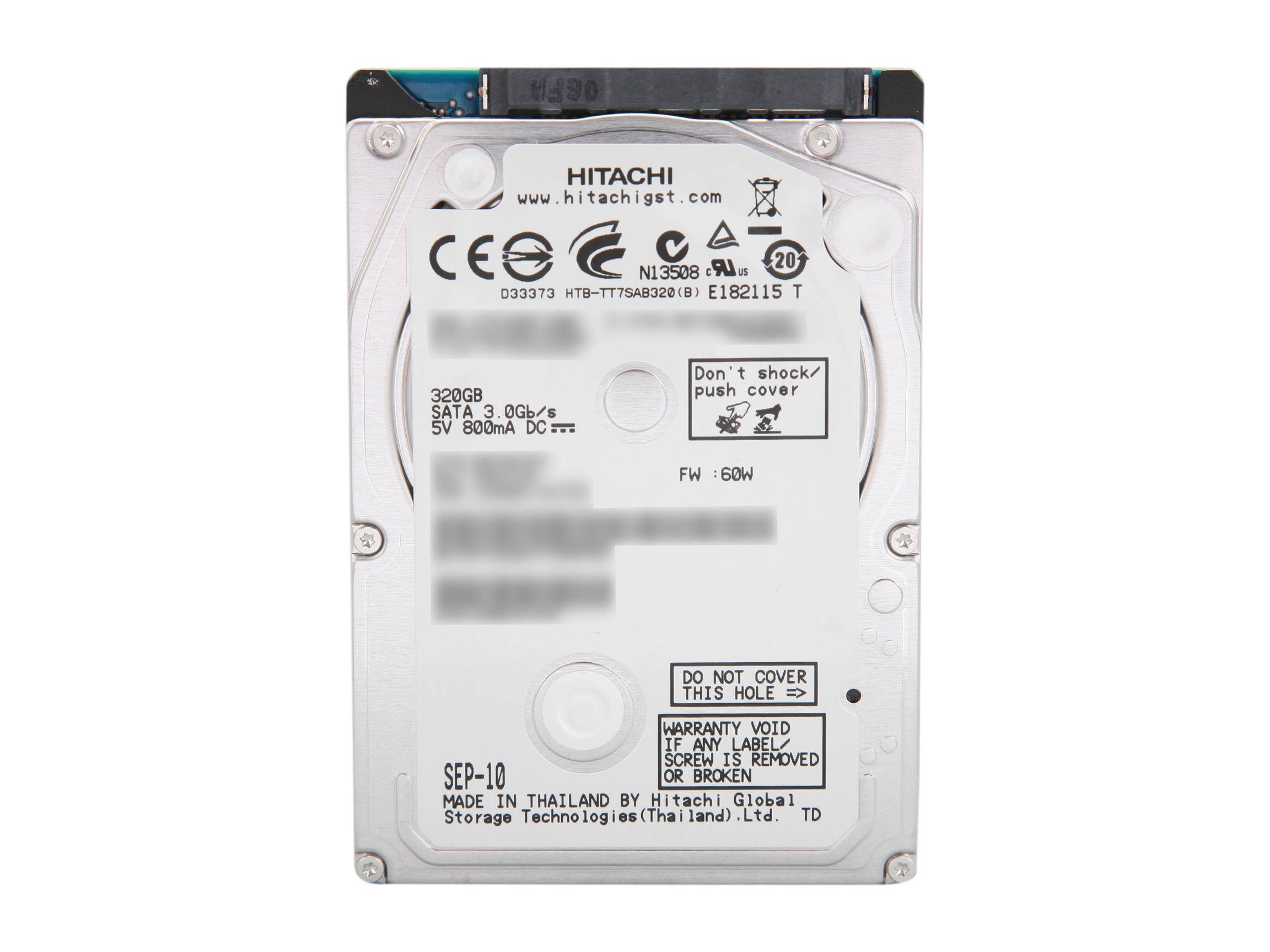 HGST 0A78743 320GB 7200 RPM 16MB Cache SATA 3.0Gb/s 2.5" Internal Notebook Hard Drive Bare Drive