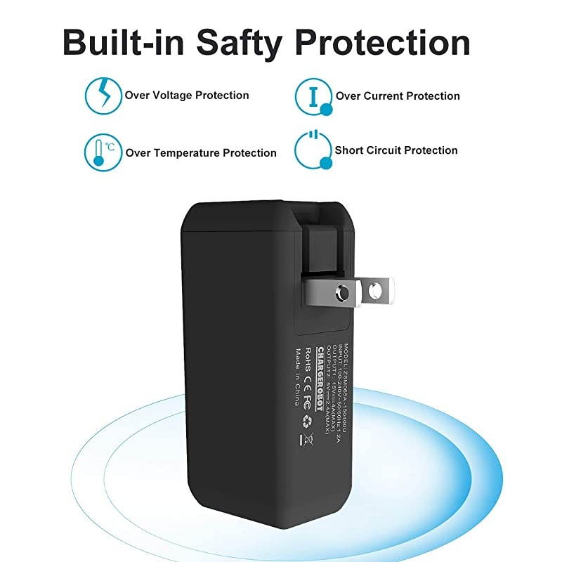 Microsoft Surface Pro Charger 65W Portable Mini Charger for Microsoft Surface Pro 3 4 5 6 2017 TabletSurface LaptopSurface BookSurface Go W 66ft Power Cord USB Charging Port