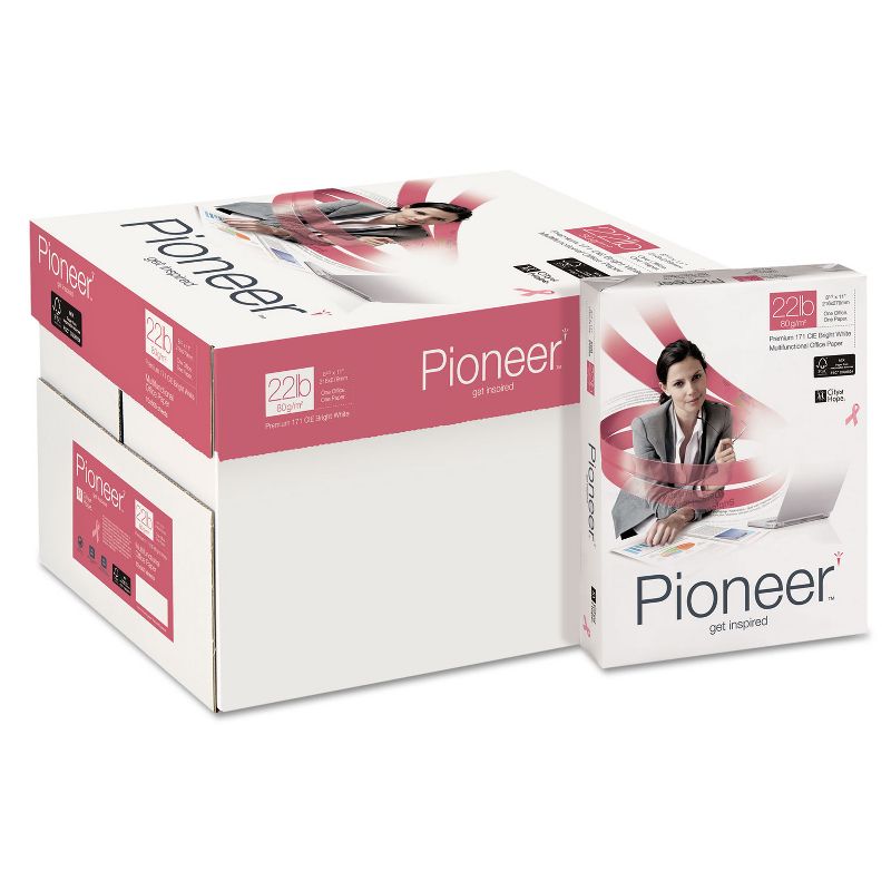 Pioneer Multipurpose Paper 99 Brightness 22 lbs. 8-1/2 x 11 Bright White 5000/Ctn PIO1122F