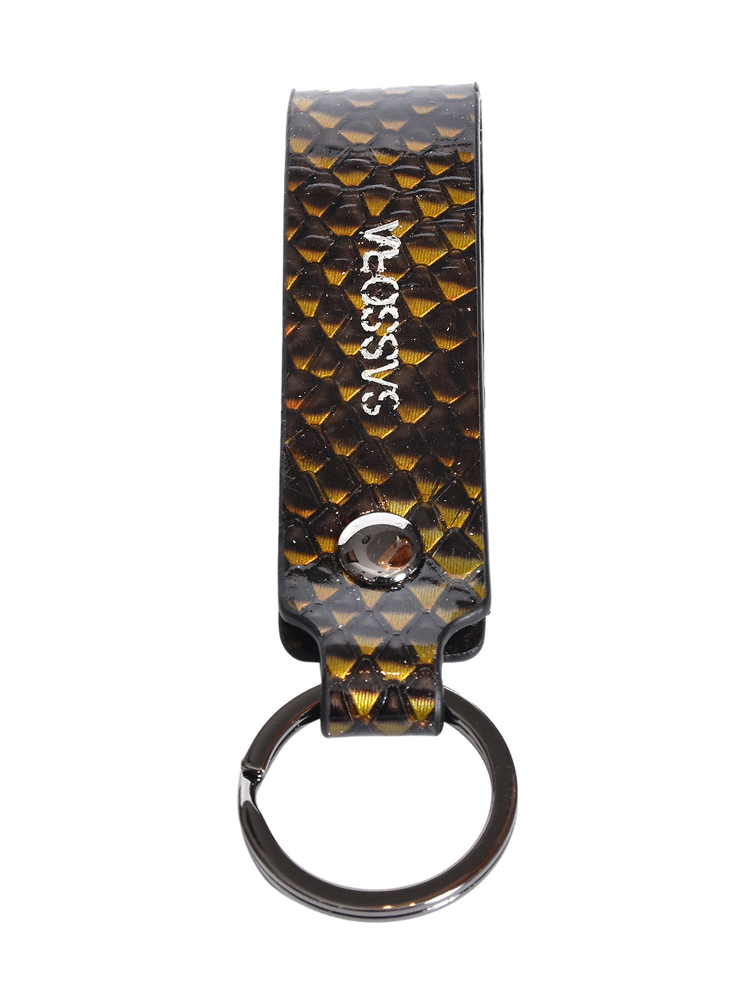 SASSORA Multicolor Leather Keychain Key Ring Holders Anniversary Gift, Birthday Gift - Pack of 2