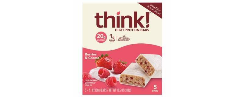 think! High Protein Berries & Cream Bars - 5ct