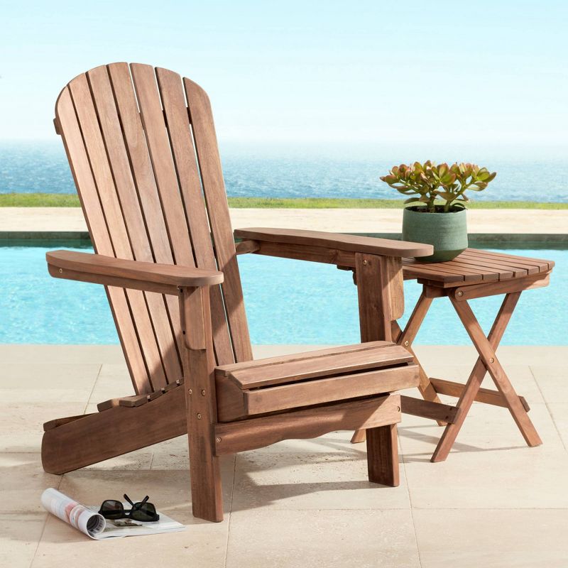 Teal Island Designs Cape Cod 28 3/4" Wide Natural Wood Adirondack Chair