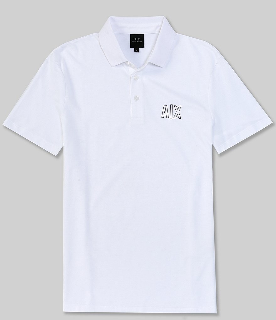 Armani Exchange Chest Logo Short-Sleeve Polo Shirt