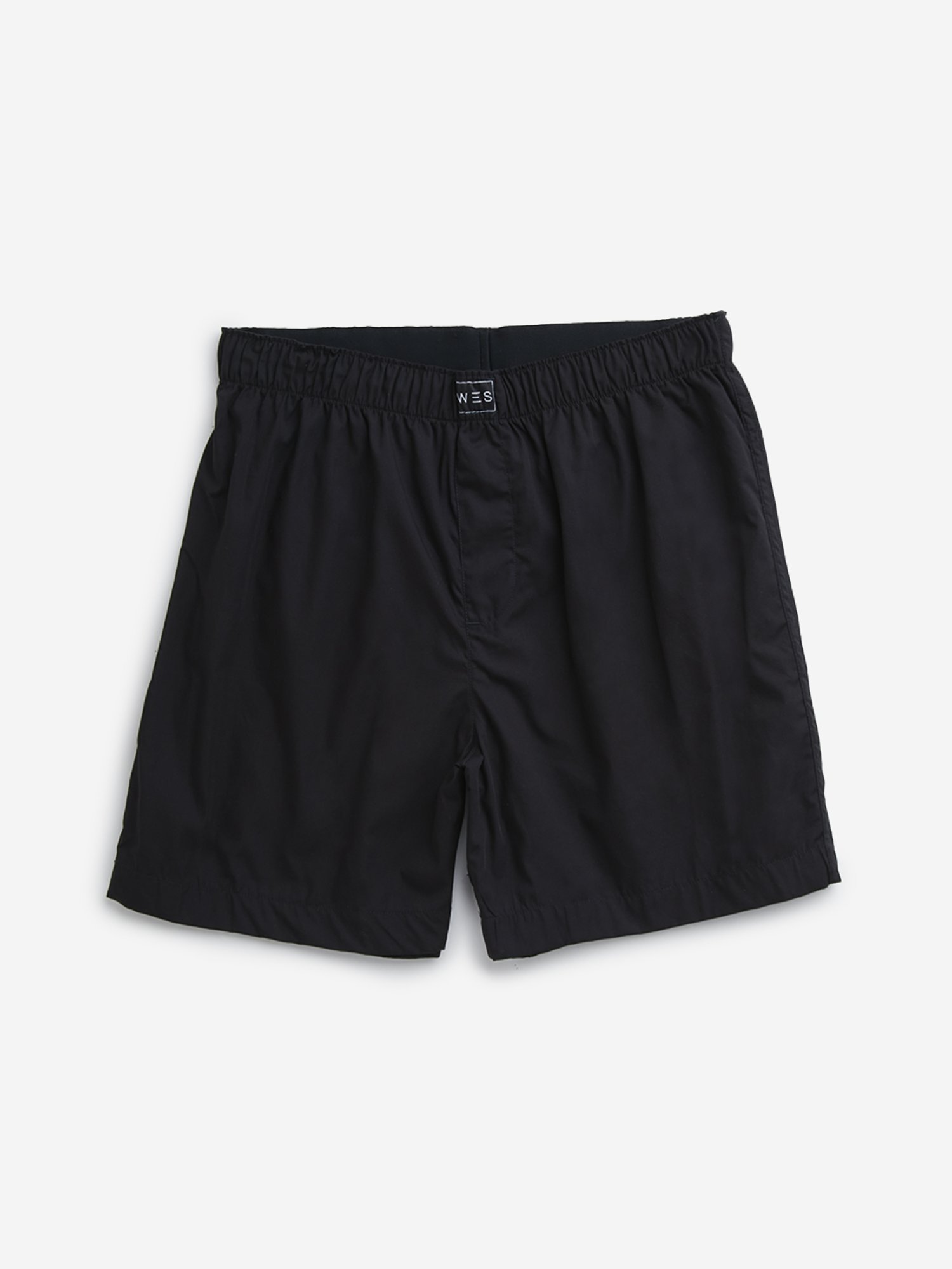 WES Lounge by Westside Black Floral Printed Cotton Boxers - Pack of 2