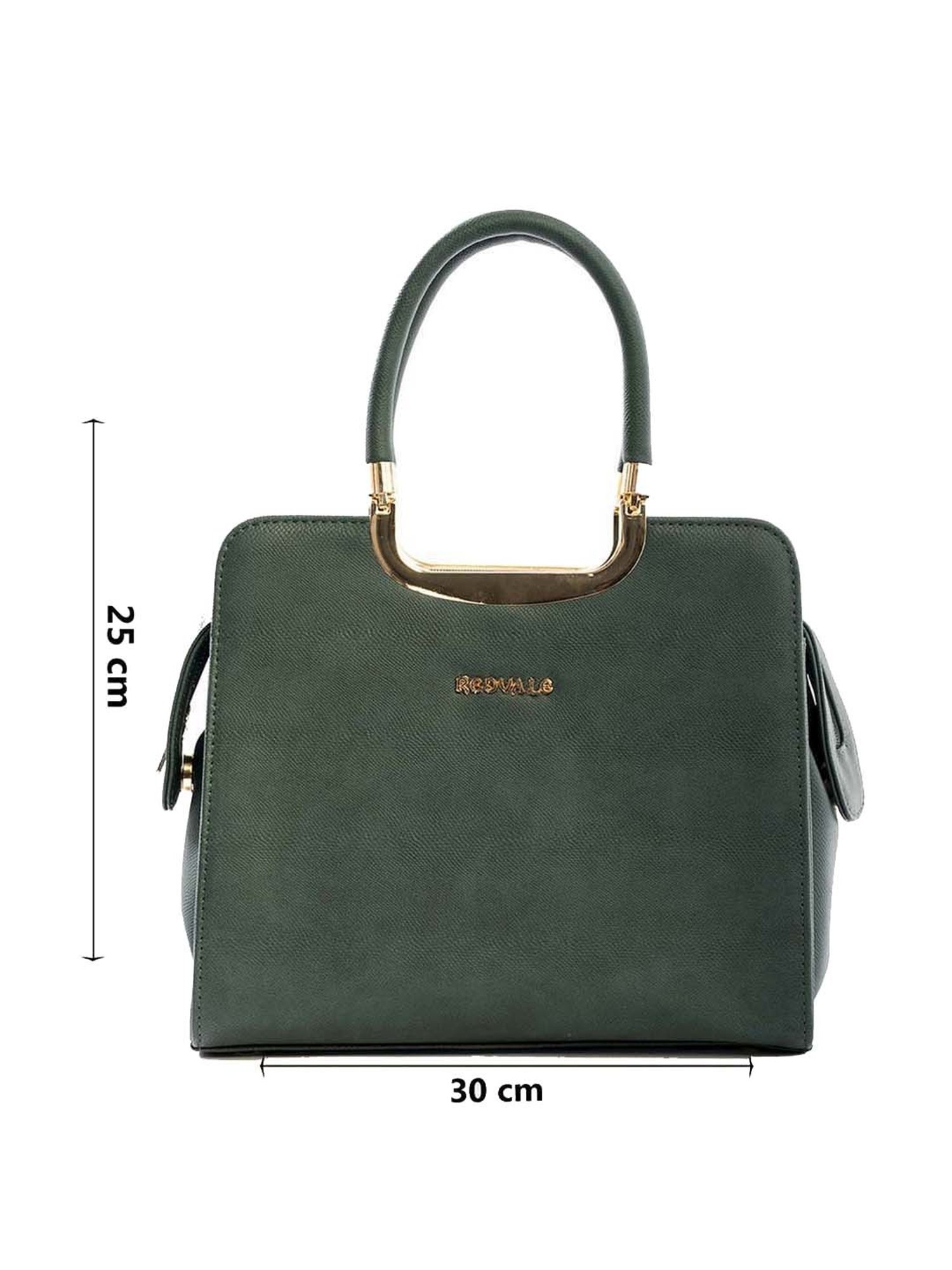 REDVALE Green Textured Large Handbag