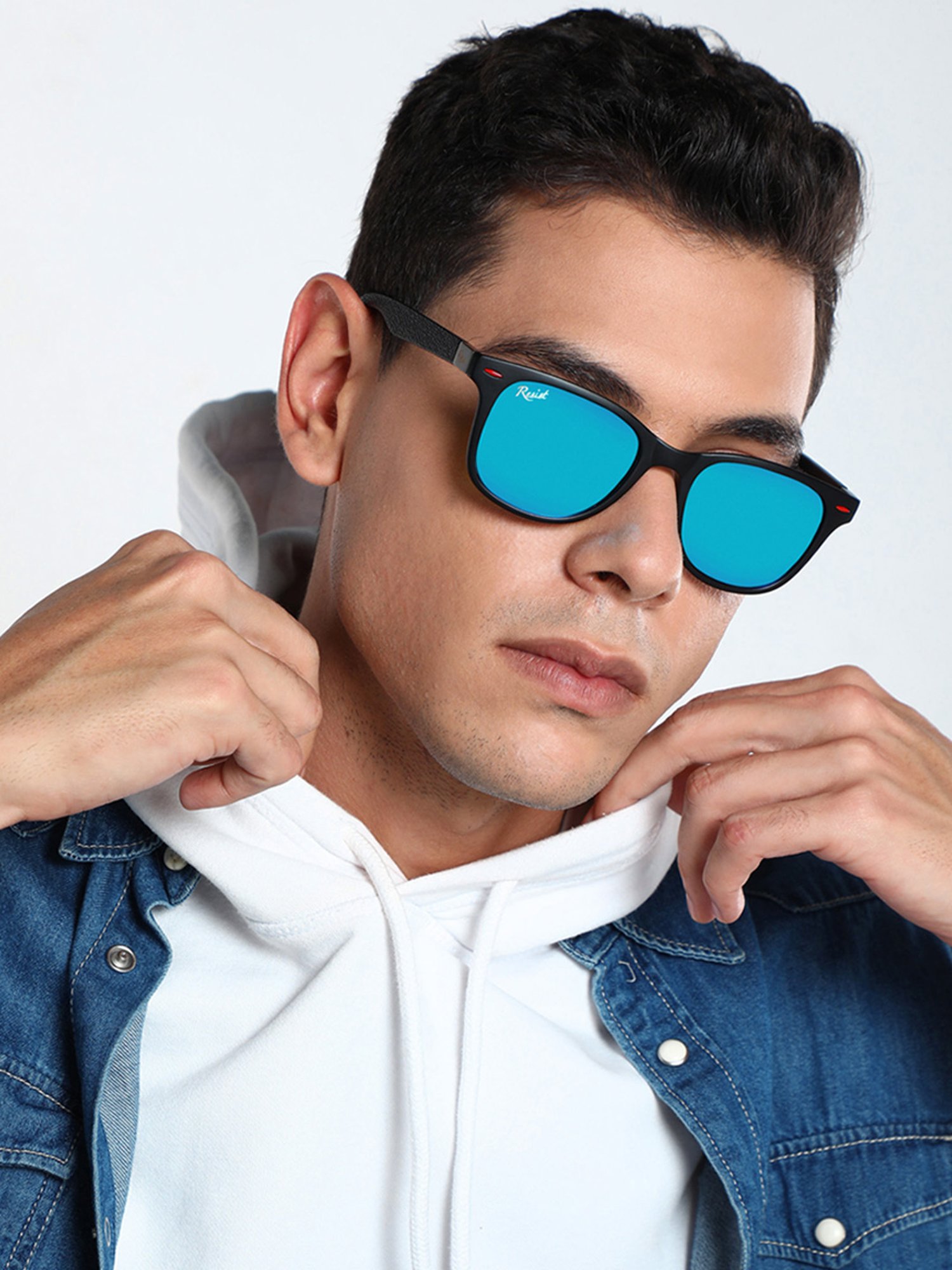 Resist Eyewear Aqua Blue Wayfarer UV Protection Unisex Sunglasses