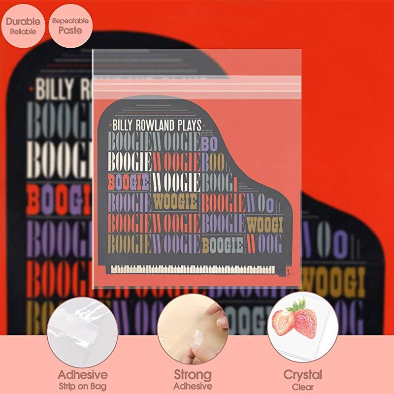 100 Pack Clear Bags for Mats, Pictures, Acid-Free, 4-3/4" x 6-1/2"