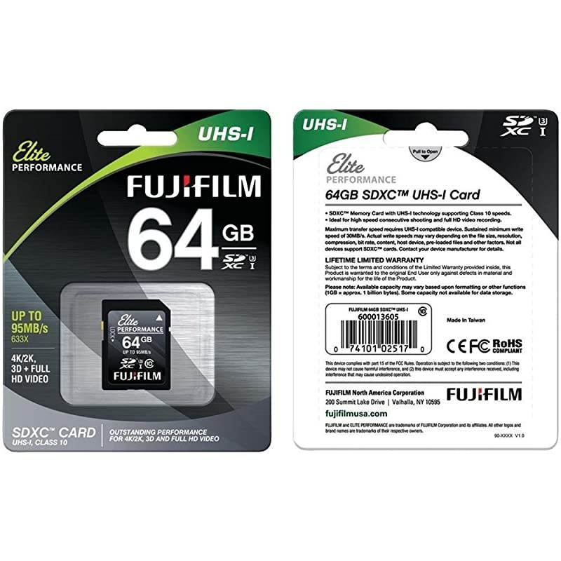 Elite Performance Flash Memory Card 64 GB SDXC UHSI Black 600013605