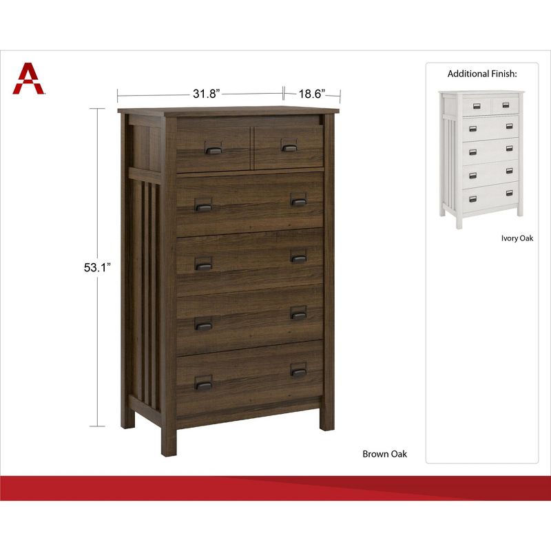 Melody 5 Drawer Dresser Ivory - Room & Joy