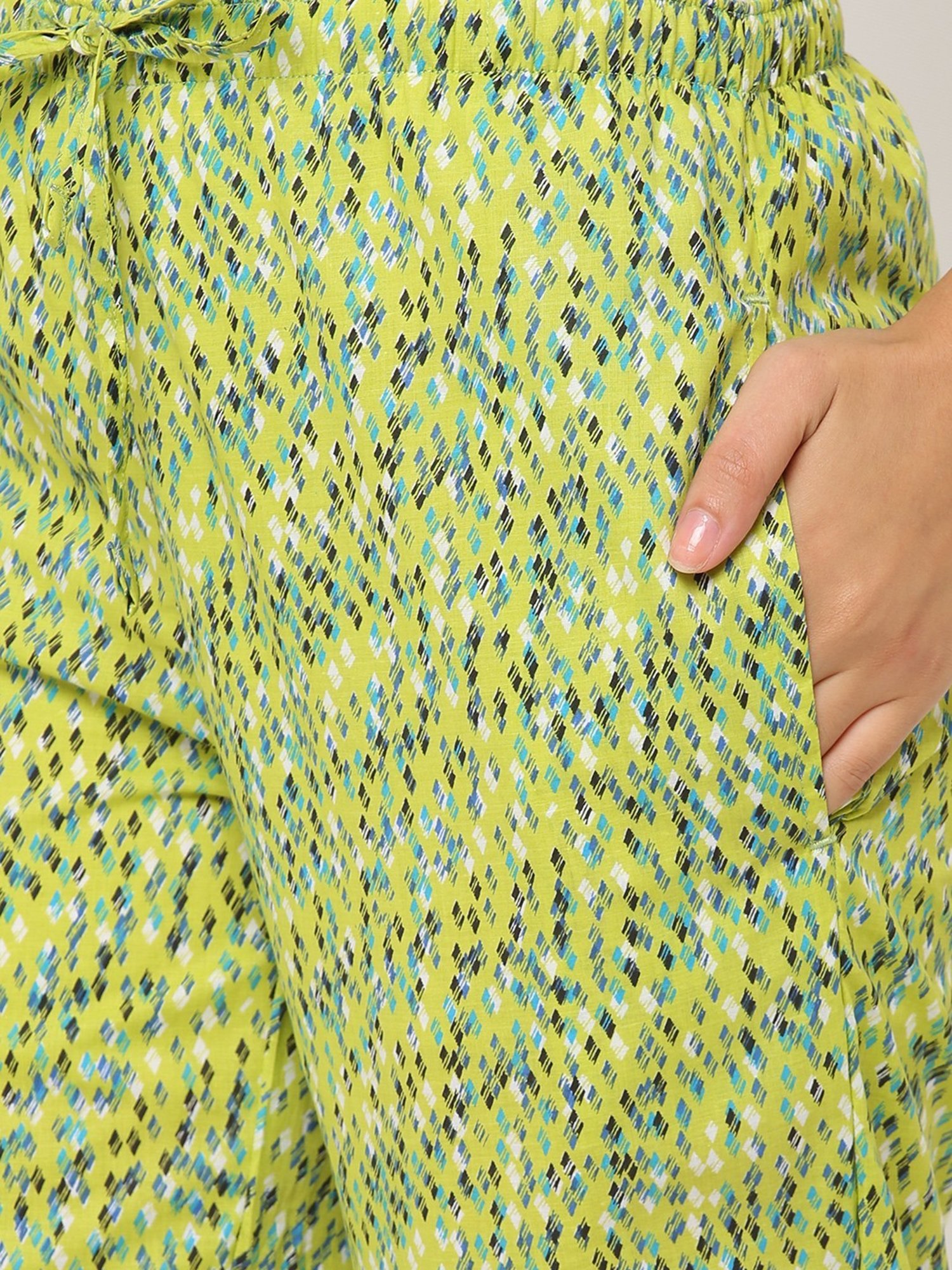 Urban Scottish Green Printed Lounge Pants