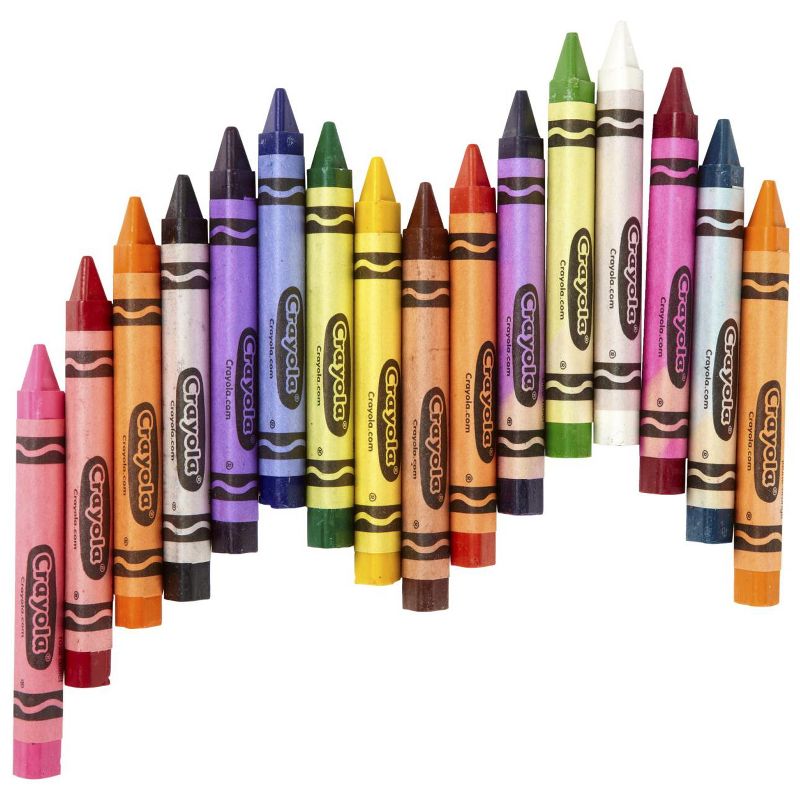 Crayola Anti-Roll Triangular Crayon Classpack, Assorted Colors, set of 256