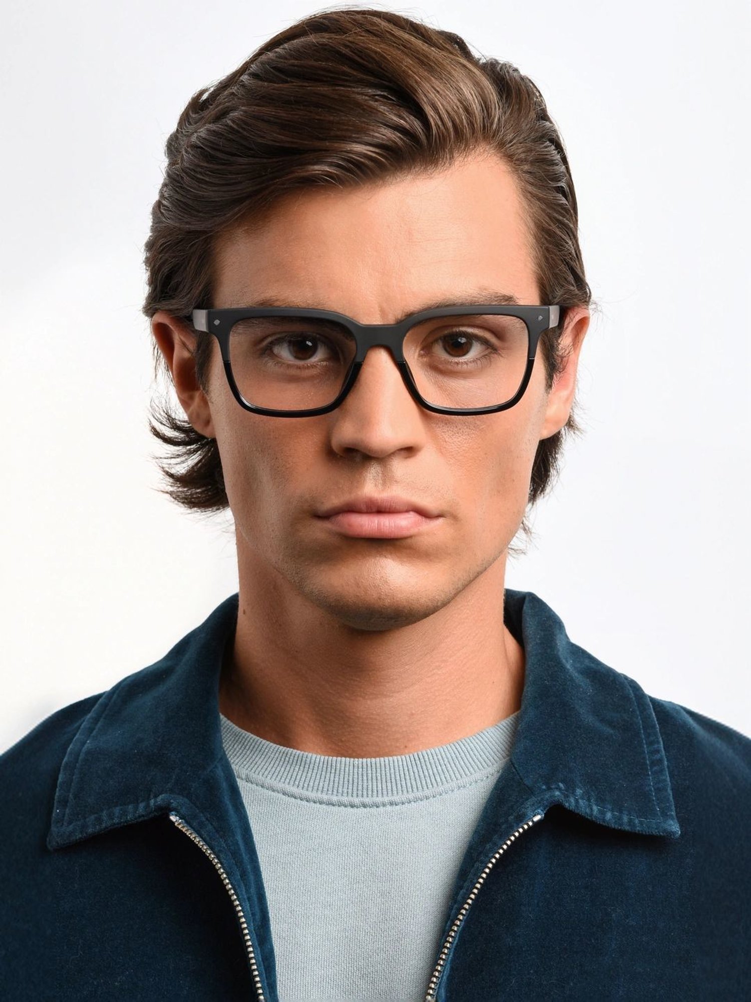 Carolina Herrera Brown Full Rim Round Eye Frame For Women