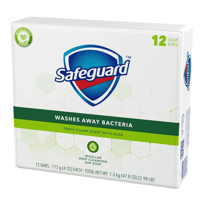 Safeguard Aloe Bar Soap - 12pk - 4oz each