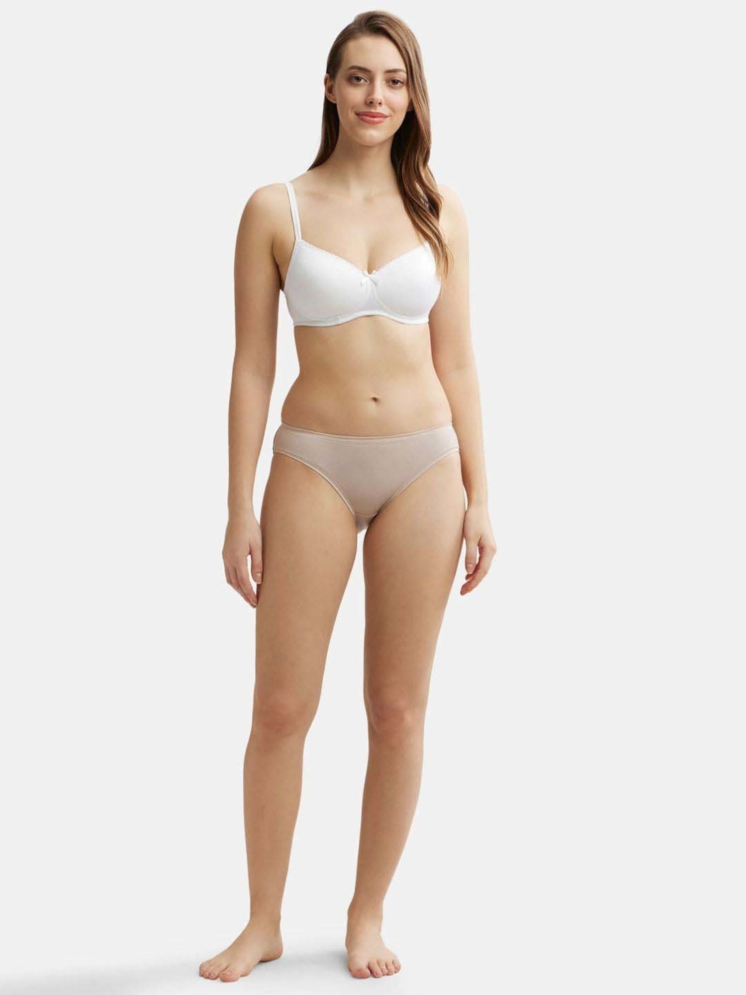Jockey Beige Plain Bikini Panty