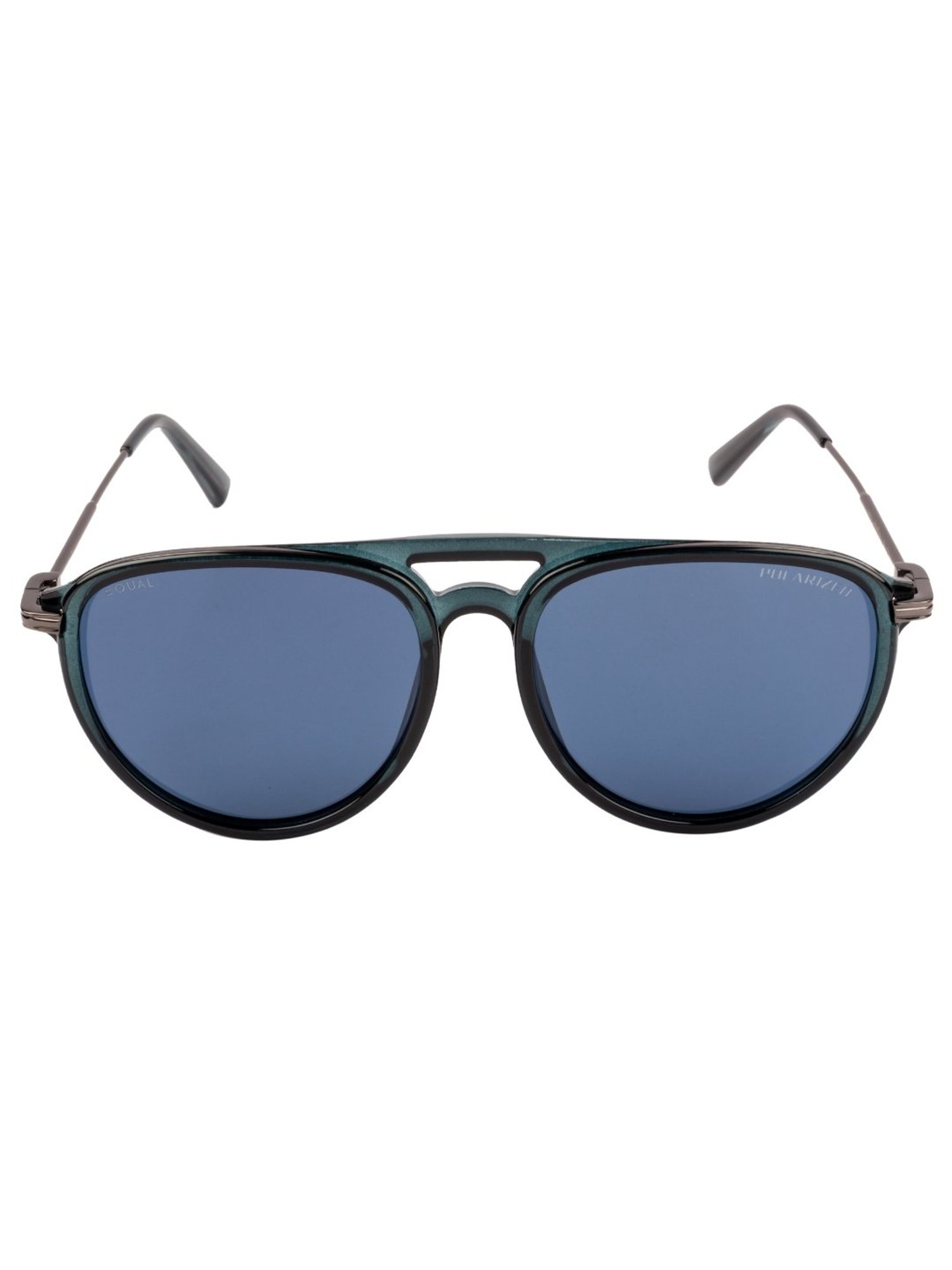 Equal Blue Aviator Unisex Sunglasses