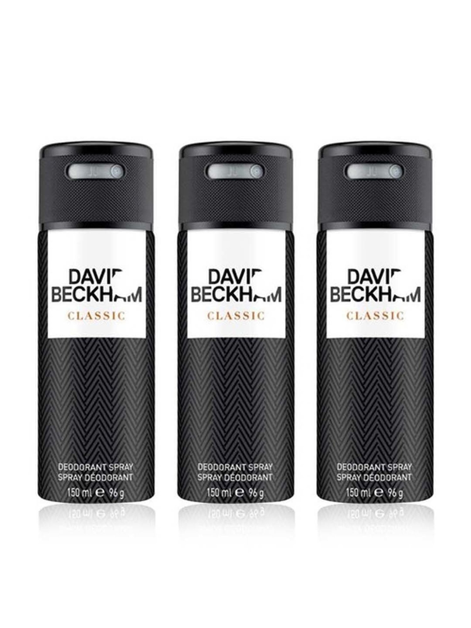 David Beckham Classic Deodorant Spray (Pack of 3)