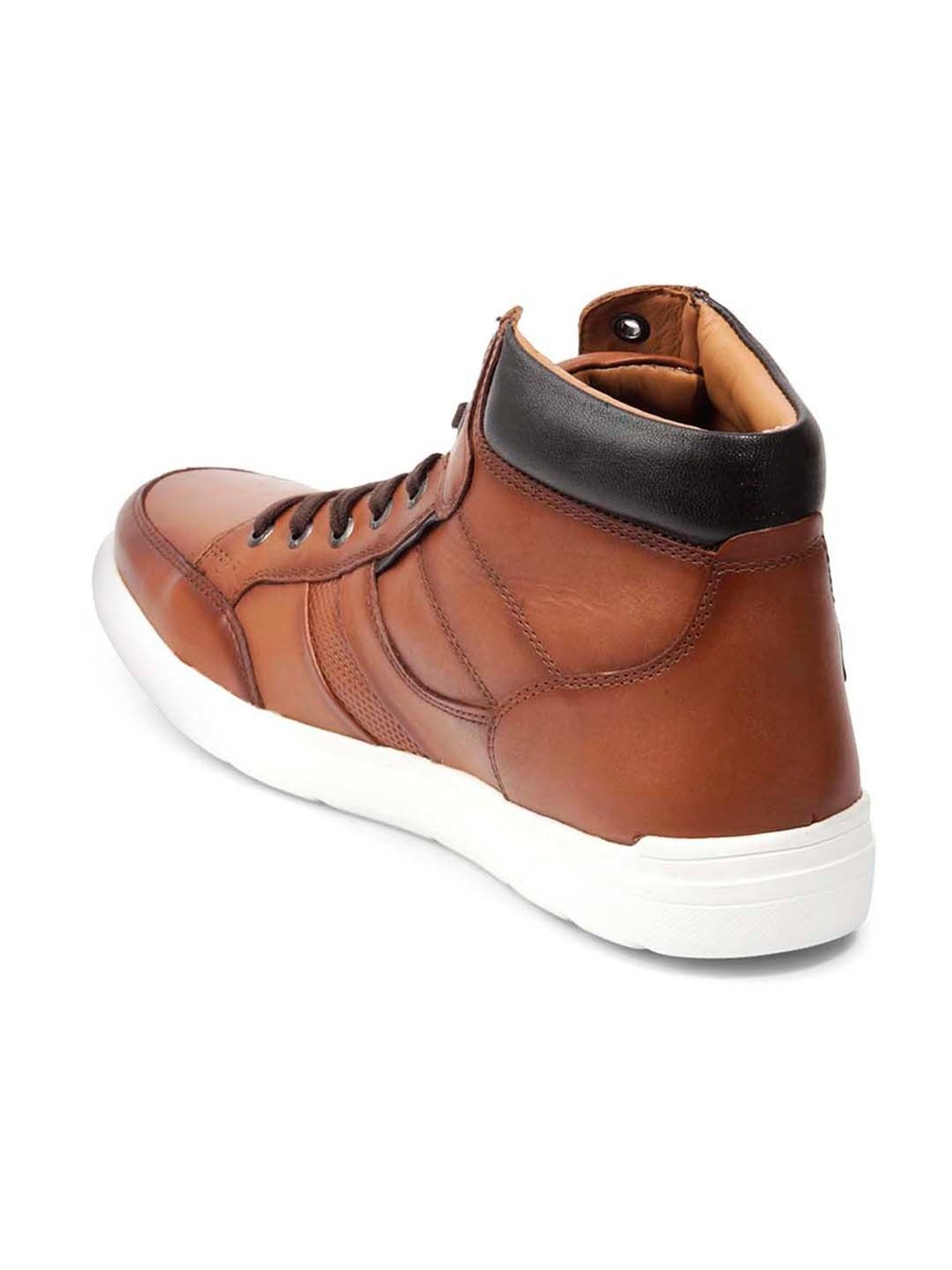ID Men's Tan Ankle High Sneakers