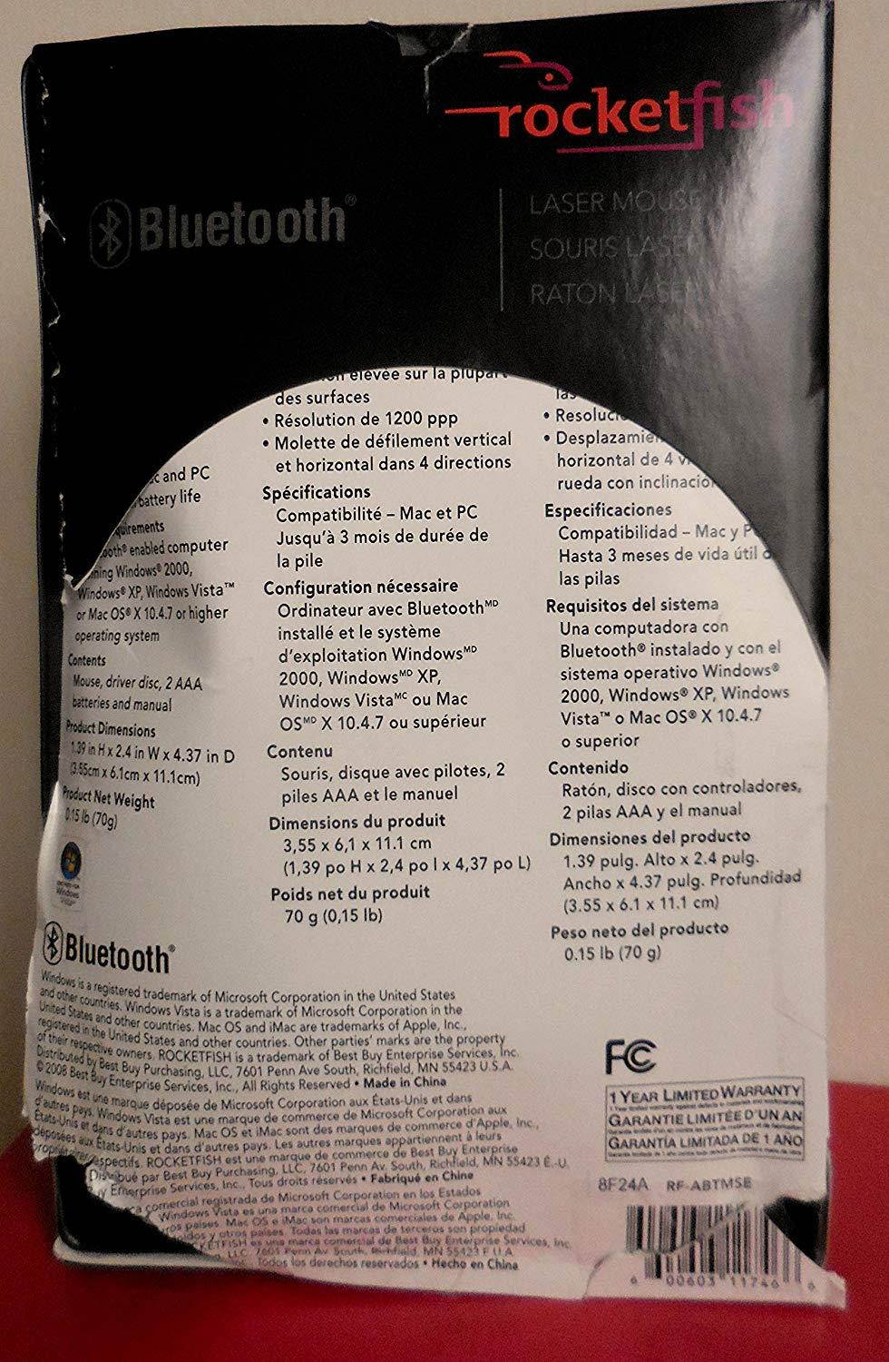 Rocketfish Optical Mouse - RF-AFMSE