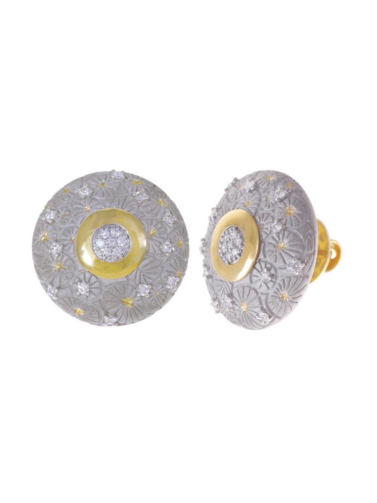 CKC 18k Gold & Diamond Earrings for Women