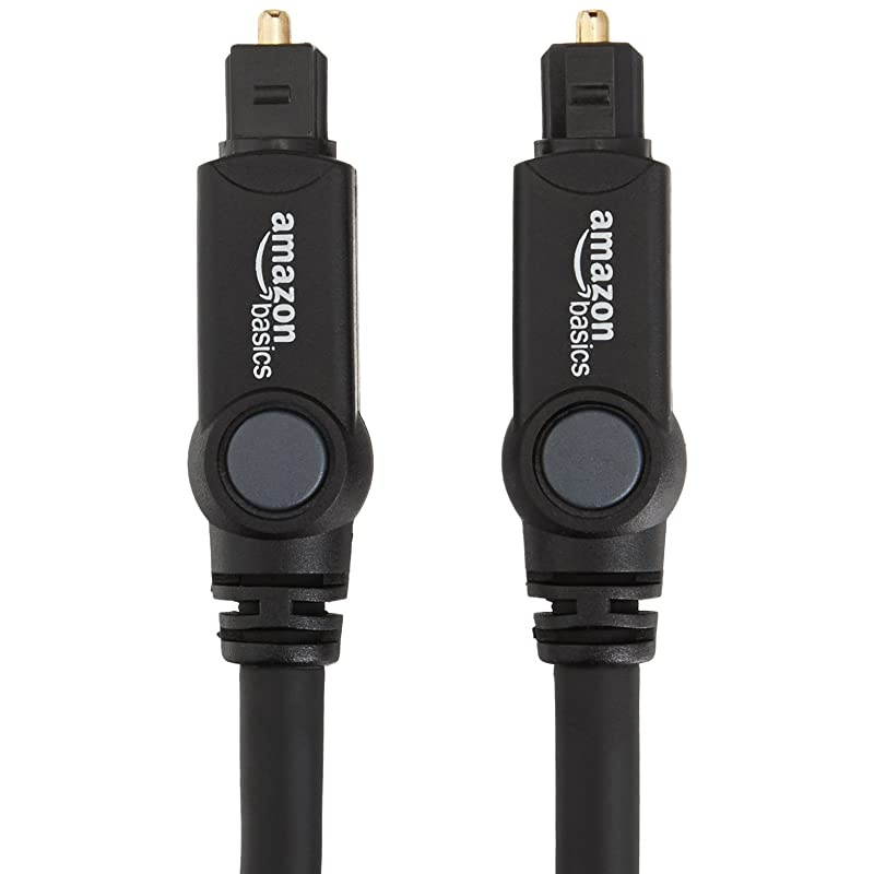 Digital Optical Audio Toslink Cable 6 Feet 18 Meters 5Pack