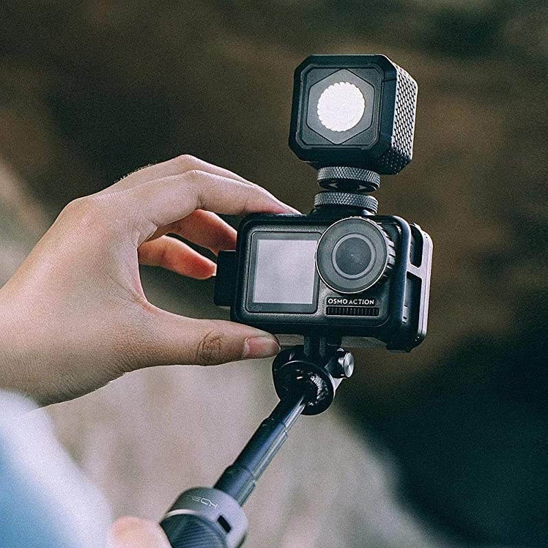 Huaye OSMO Compact Action 4K Waterproof Camera Sports Type-C Cable Protector Lens Hood Cage Compatible with DJI OSMO Action Camera Accessories ( OSMO Action Camera Cage)