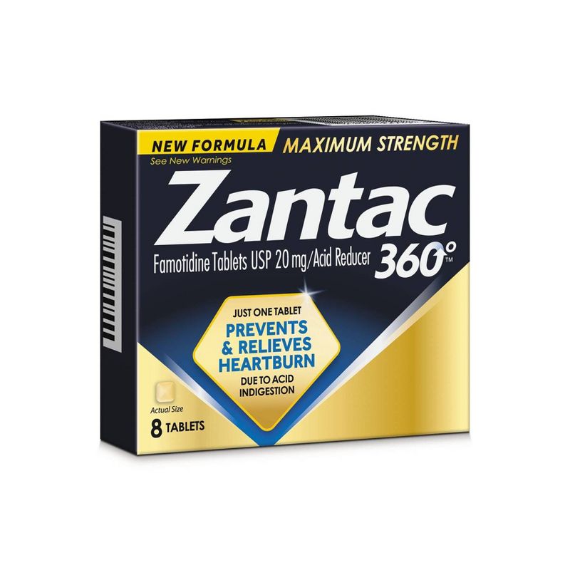 Zantac 20mg Digestive Health Tablets - 8ct
