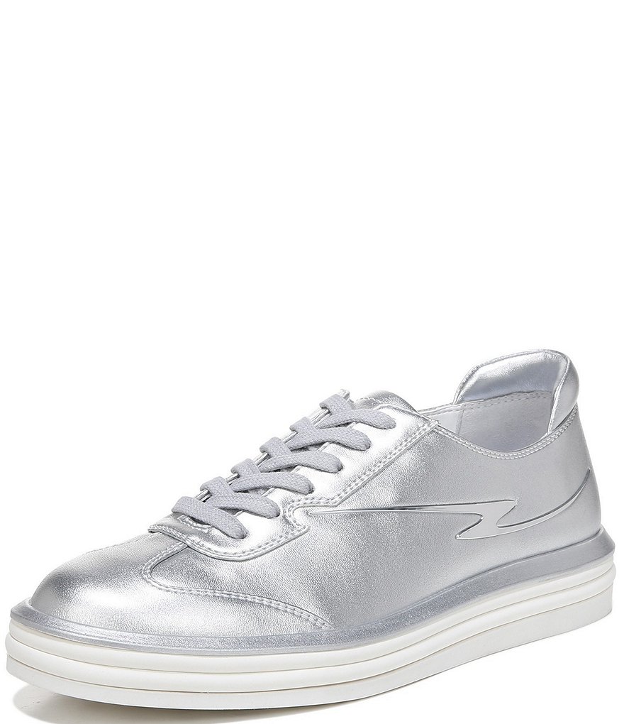 Franco Sarto Lumiere Metallic Lace-Up Sneakers