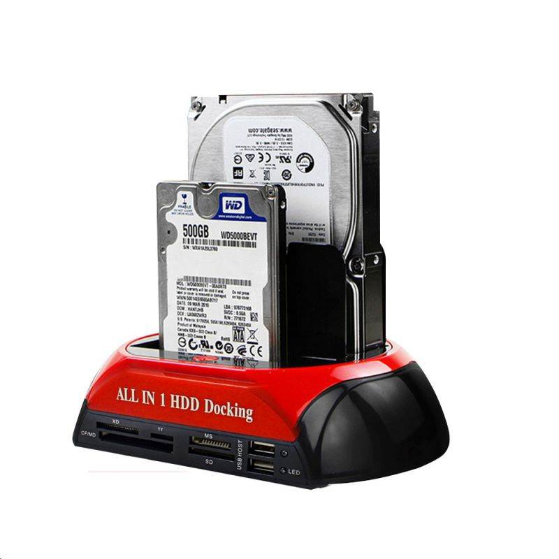 All in 1 Hdd Docking Station eSATA to USB 2.0/3.0 Adapter For 2.5/3.5 Hard Disk Drive Docking Station Hard Enclosure