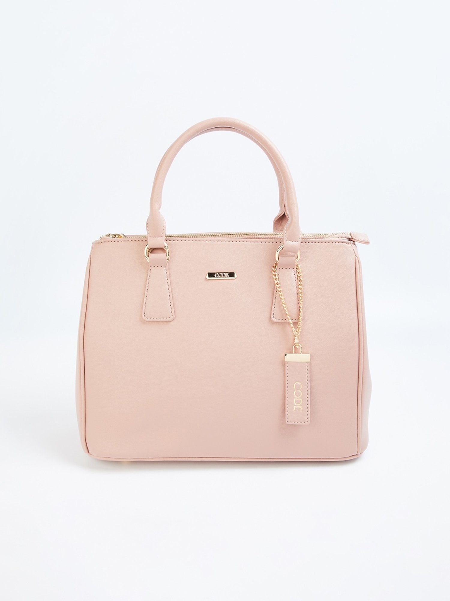 Code by Lifestyle Pink Solid Handbag