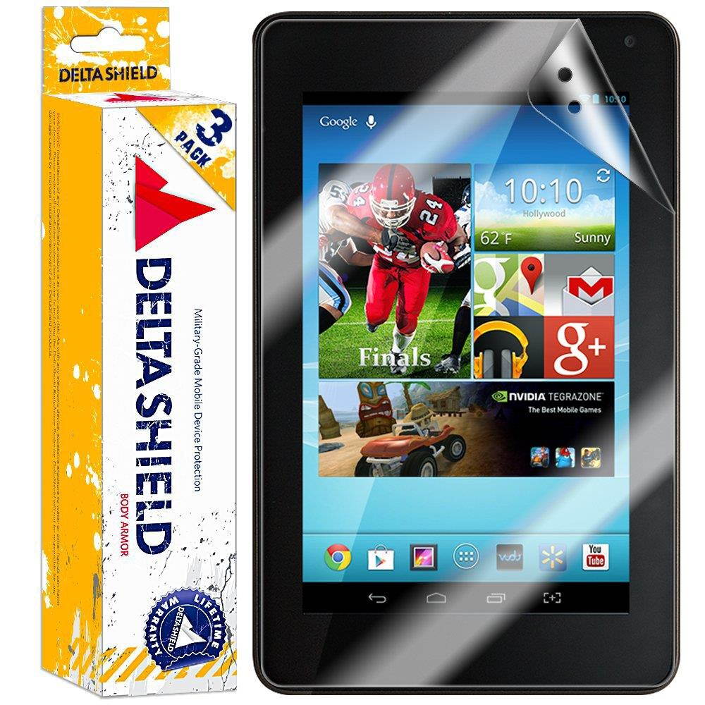 DeltaShield Screen Protector for HiSense Sero 7 PRO (M470BSA)(3-Pack) BodyArmor Anti-Bubble Military-Grade Clear TPU Film