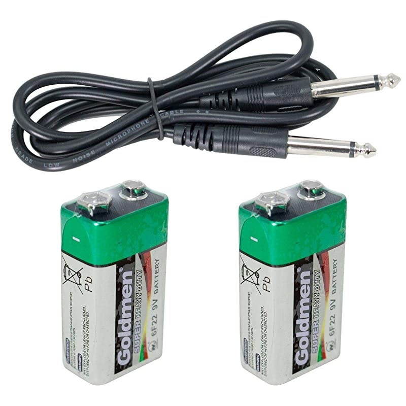 EM-200W Professional Wireless Microphone System Dual Handheld (2 Microphones) 1 Cordless FM Receiver Including 1X 1/4" Jack Cable/Frequency Range: FM121.7-128.7MHz