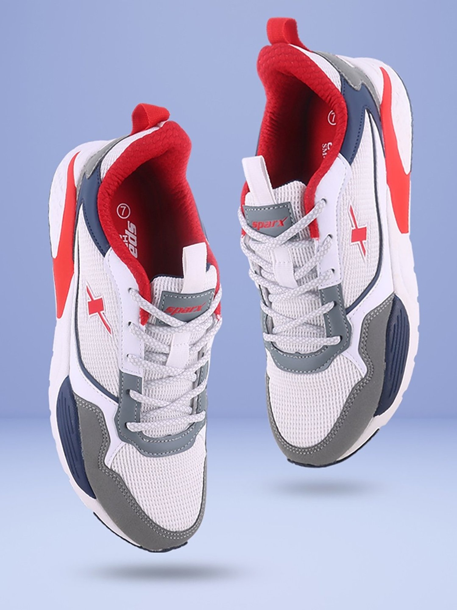 Sparx Men's White Casual Sneakers