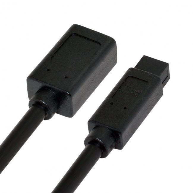 Micro Connectors, Inc. 6 feet Firewire Cable 1394B 9 Pin to 6 Pin (E07-238)