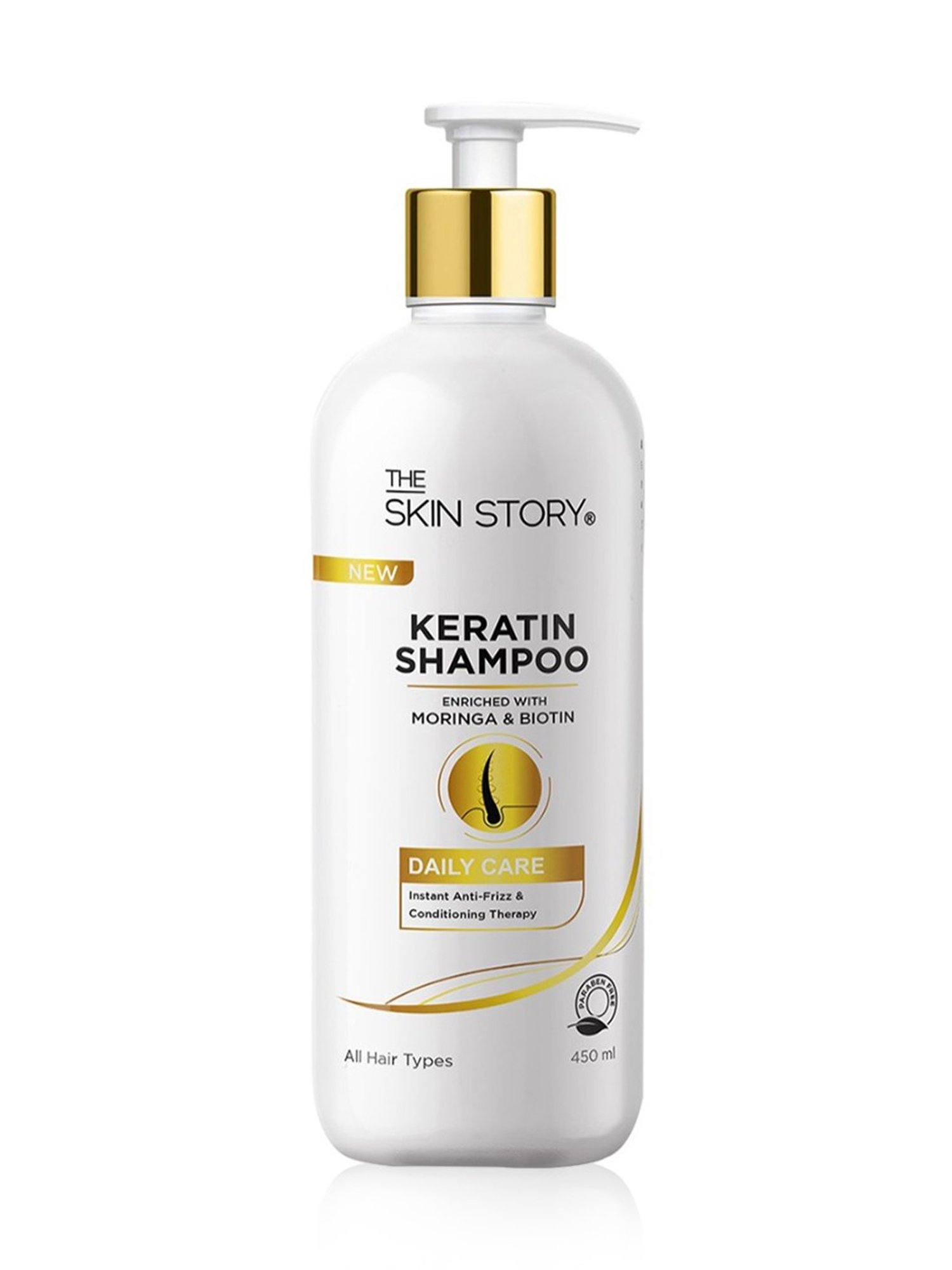 The Skin Story Moringa & Biotin Keratin Shampoo - 450 ml
