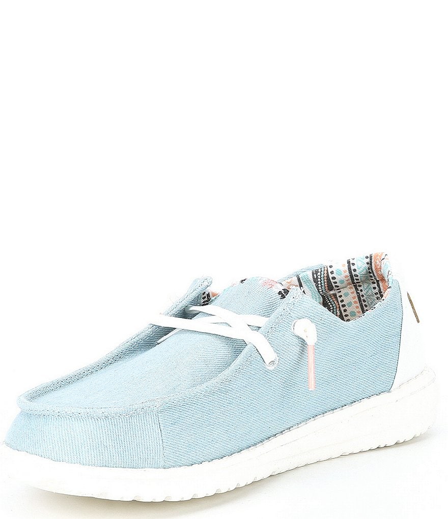 Hey Dude Women's Wendy Canvas Boho Washable Slip-Ons