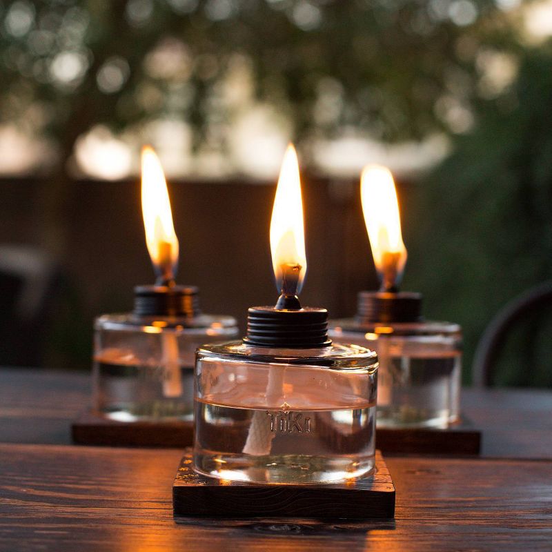 Glass Tabletop Torch Clear - TIKI