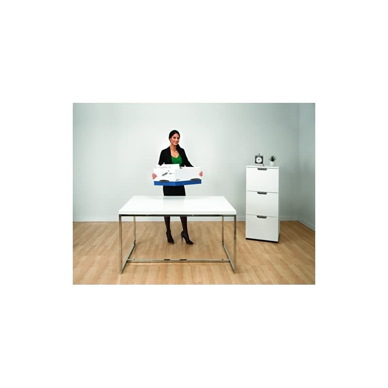 PRESTO Heavy-Duty Storage Boxes with Ergonomic Handles, Instant Assembly, Lift-Off Lid, Letter/Legal, Case of 12 (0063601)