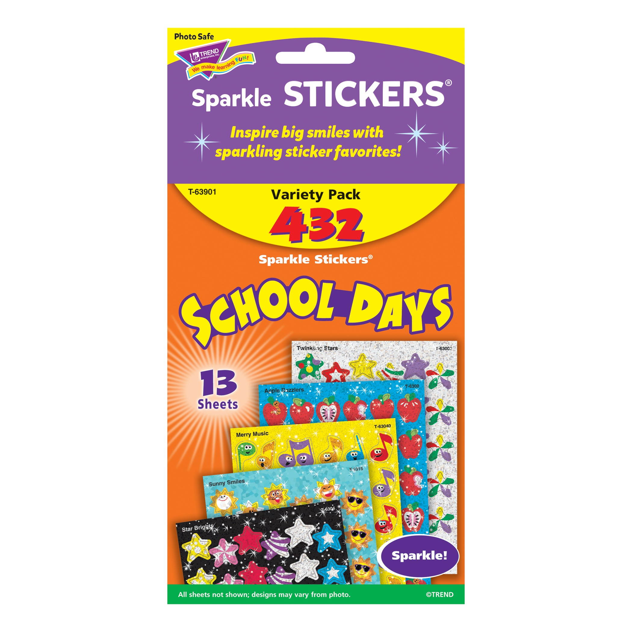 Trend School Days Variety Pack Sparkle Sticker 1 EA