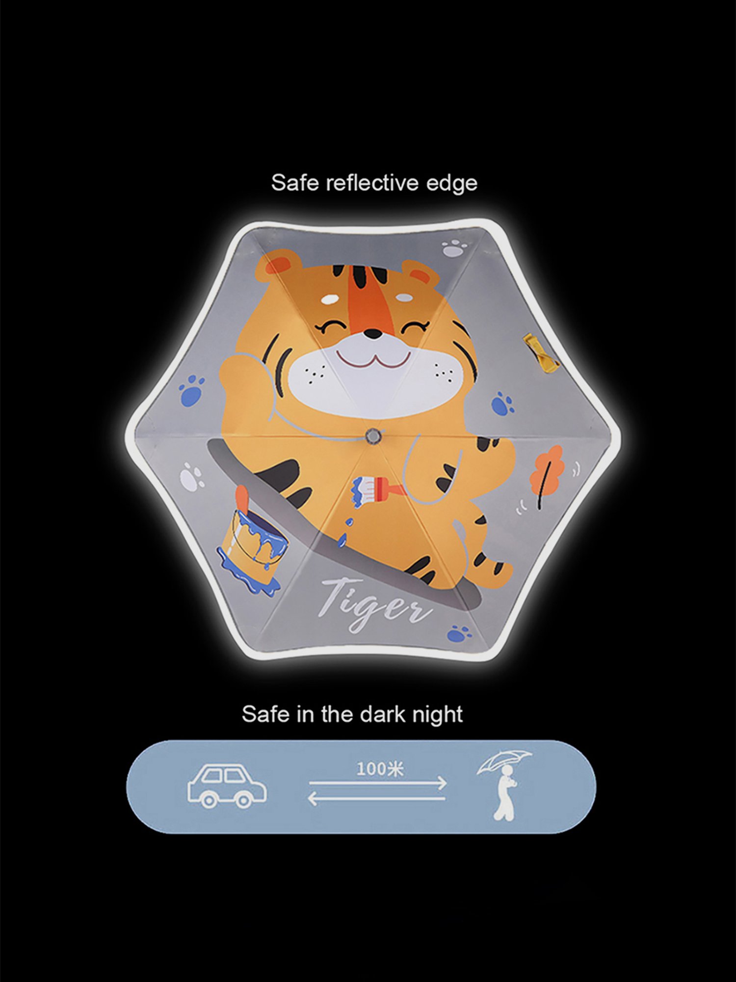 Little Surprise Box LLP Grey Polyester Kids Umbrella