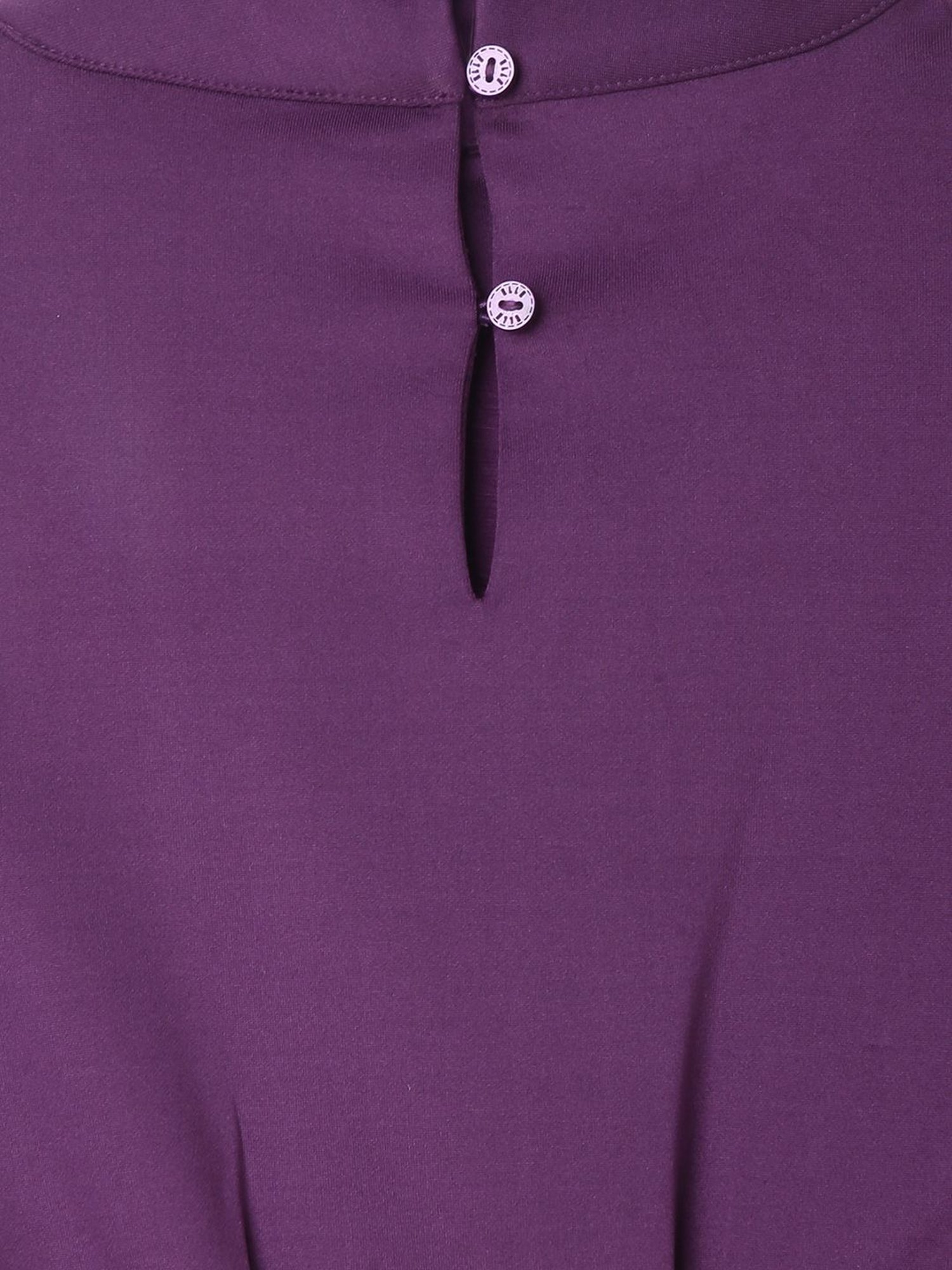 Elle Kids Purple Flared Fit Full Sleeves Dress