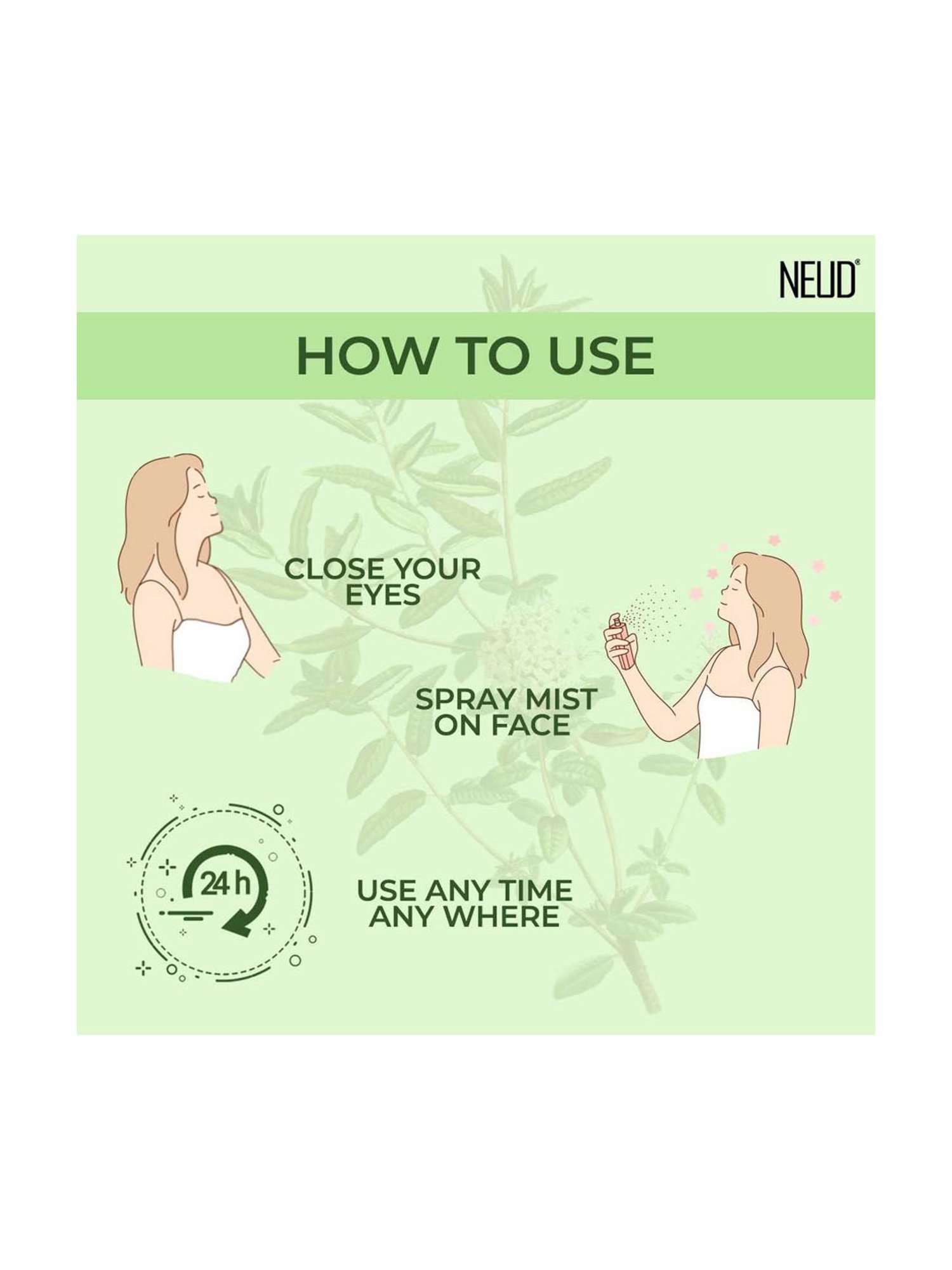 NEUD Tea Tree Facial Mist Spray for Acne-Prone Skin - 100 ml Each (Pack of 2)