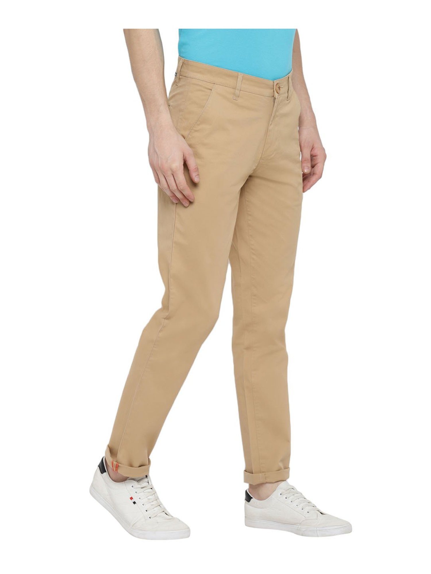 Red Chief Khaki Regular Fit Trousers