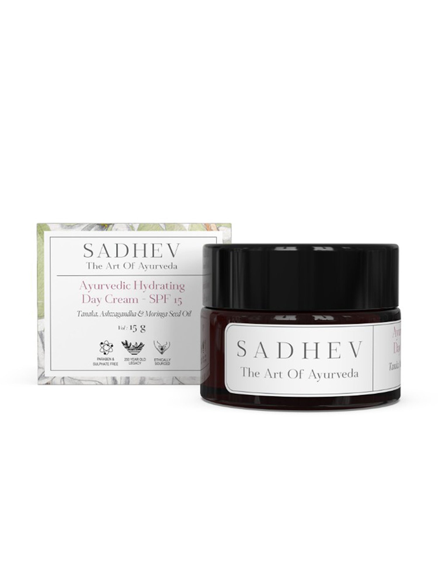 SADHEV The Art Of Ayurveda Ayurvedic Hydrating Day Cream SPF 15 - 15 gm