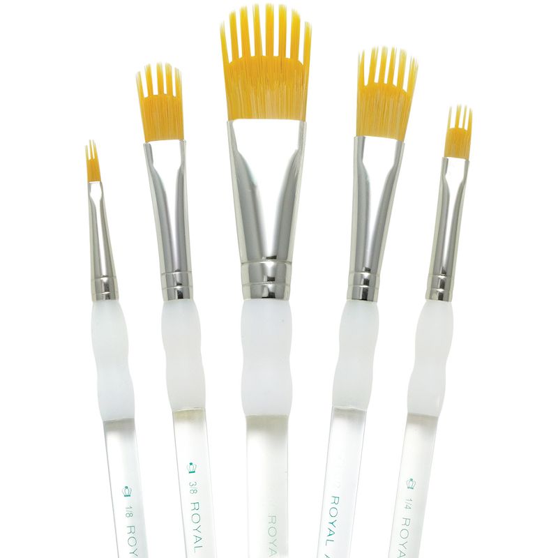 Aqualon Filbert Wisp Brush Set-5/Pkg