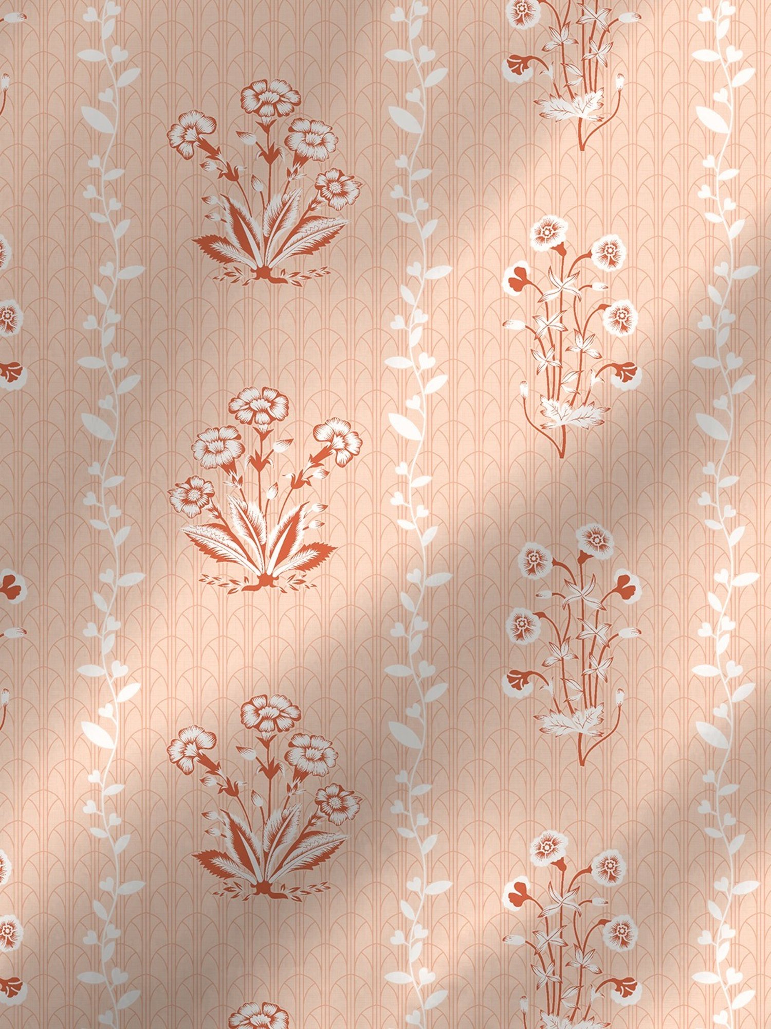 Boutique Living Magnifique  Floral Orange 200 TC Cotton King Bed Sheet with 2 Pillow Covers